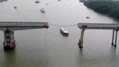 Çin'deki köprü kazasında can kaybı 5'e yükseldi
