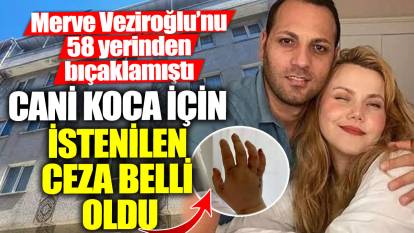 Merve Veziroğlu’nu 58 yerinden bıçaklamıştı! Cani koca için istenilen ceza belli oldu