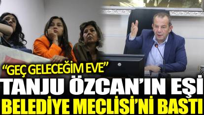 Tanju Özcan'ın eşi Belediye Meclisi'ni bastı!