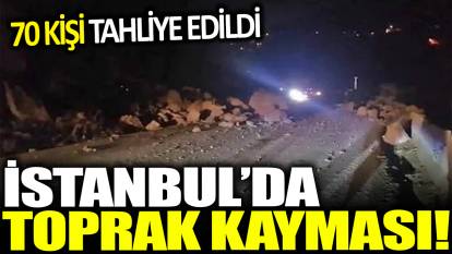 Son dakika... İstanbul'da toprak kayması!