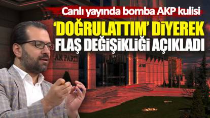 Canlı yayında bomba AKP kulisi: Hacı Yakışıklı doğrulattım diyerek flaş değişikliği açıkladı