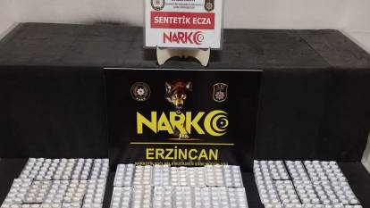 Erzincan’da 750 adet uyuşturucu hap ele geçirildi