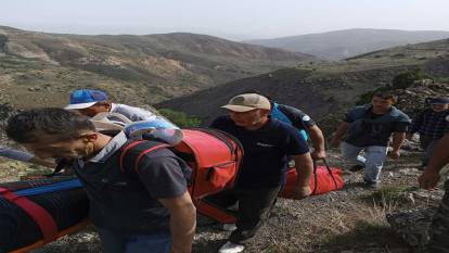 UMKE ekipleri dağda düşerek yaralanan kadının yardımına yetişti