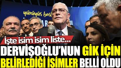 İYİ Parti Genel Başkanı Müsavat Dervişoğlu'nun GİK için belirlediği isimler belli oldu