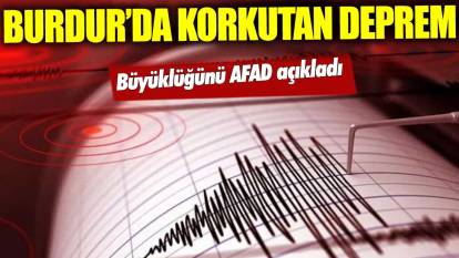 Son dakika... Burdur'da deprem