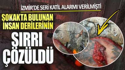 İzmir’de seri katil alarmı verilmişti! Sokakta bulunan insan derilerinin sırrı çözüldü