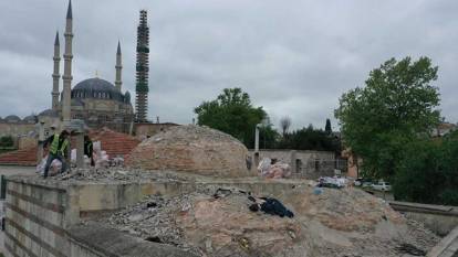 Osmanlı döneminden kalma Mezitbey Hamamı'nın restorasyonu sürüyor