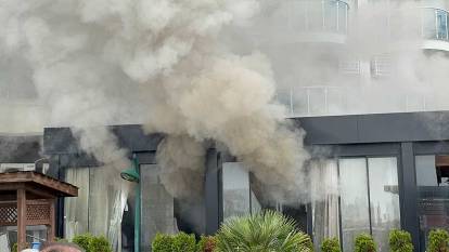 Düzce’de otel yangını! 6.katta mahsur kaldılar