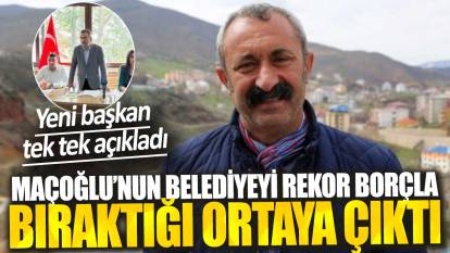 Maçoğlu’nun Tunceli Belediyesi rekor borçla bıraktığı ortaya çıktı