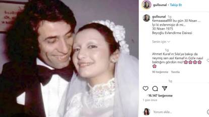 Gül Sunal Kemal Sunal ile evlilik yıl dönümlerini kutladı