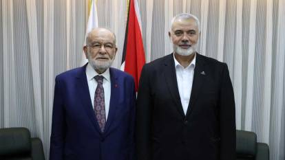Karamollaoğlu Hamas lideri Haniye ile bir araya geldi