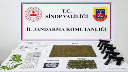 Sinop merkezli 7 ilde uyuşturucu operasyonu düzenlendi