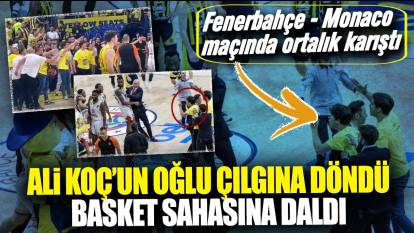 Fenerbahçe maçında ortalık karıştı! Ali Koç’un oğlu Kerim çılgına döndü sahaya daldı