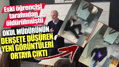 Eski öğrencisi tarafından öldürülmüştü!  Okul müdürü İbrahim Oktugan'ın yeni görüntüleri ortaya çıktı