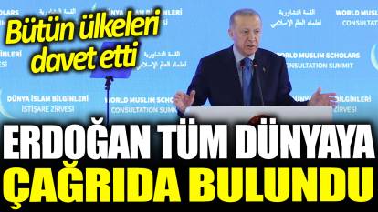 Erdoğan'dan Filistin çağrısı! Bütün dünyayı davet etti