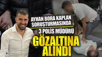 Ayhan Bora Kaplan soruşturmasında 3 polis müdürü gözaltına alındı