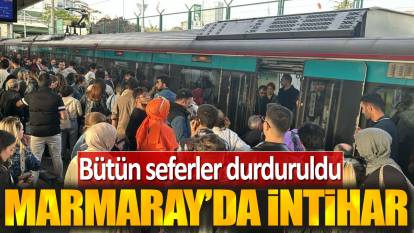 Marmaray'da intihar! Bütün seferler durduruldu
