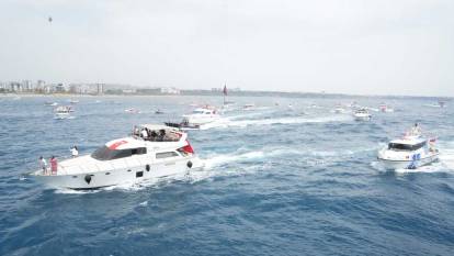 Antalya'da 19 Mayıs coşkusu: Deniz korteji gerçekleştirildi