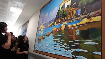 Yalova'da hastane koridorları sanat galerisine döndü
