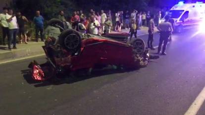 Zonguldak'ta iki aracın çarpıştığı kaza anı kamerada: 2 yaralı