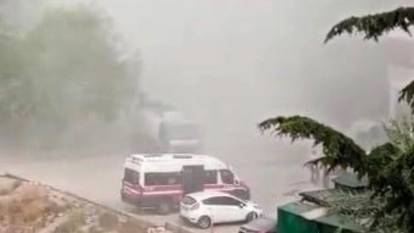 Eskişehir'de yıkım esnasında oluşan toz bulutu tepki topladı
